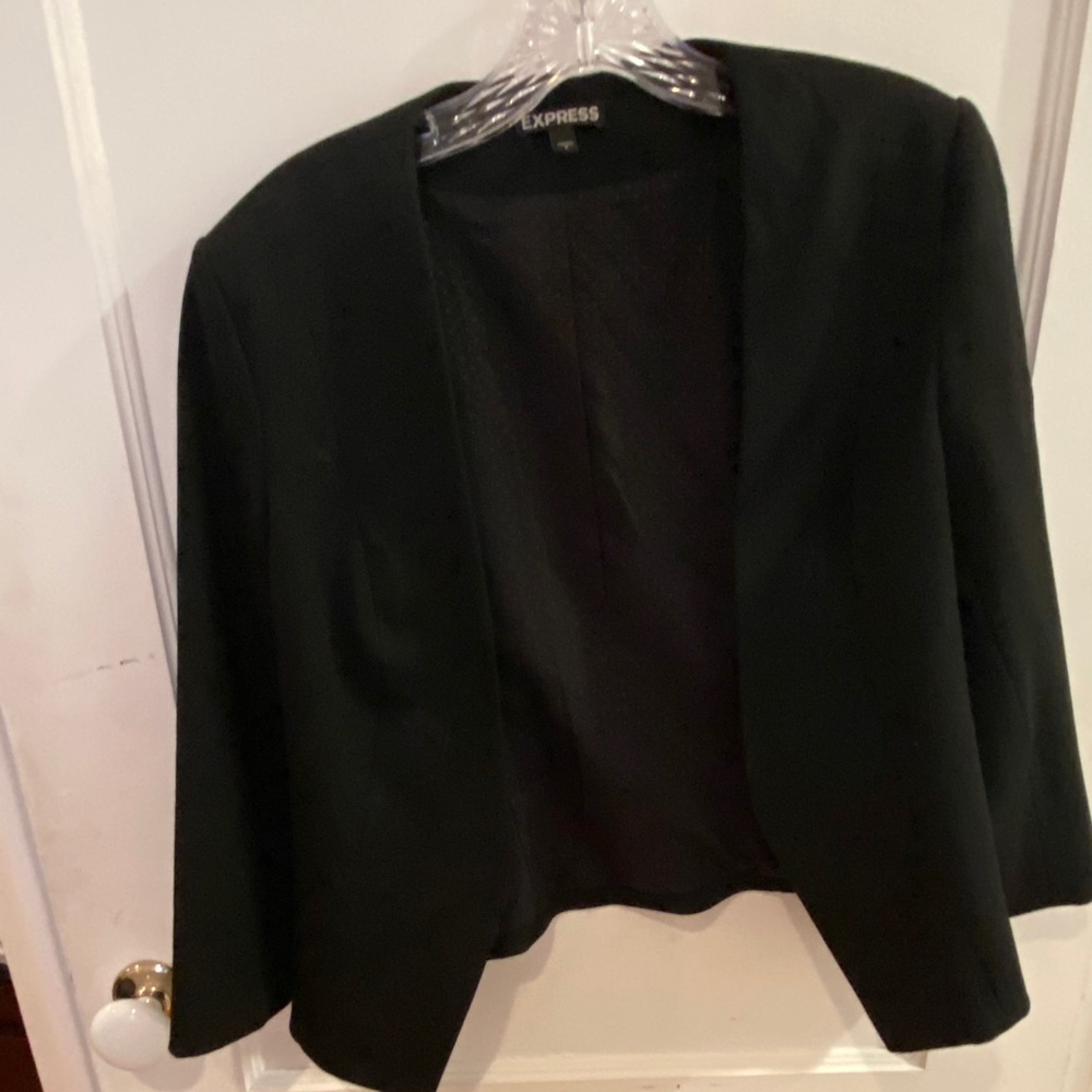 Black Express Short Blazer Size 8